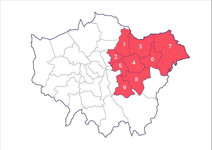 Ilford Estate Agents - Areas covered.