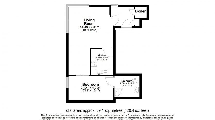 1 Bedroom Flat For Sale in Flat 40, Ilford, IG2 