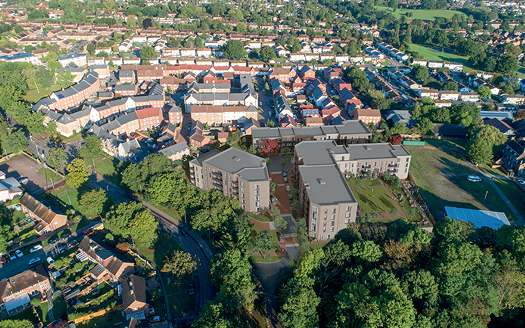 Chigwell aerial shot