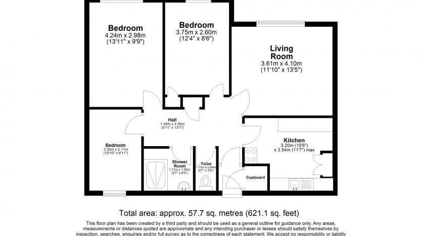 3 Bedroom  To Rent in Aldborough Court Aldborough Road North, Ilford, IG2 