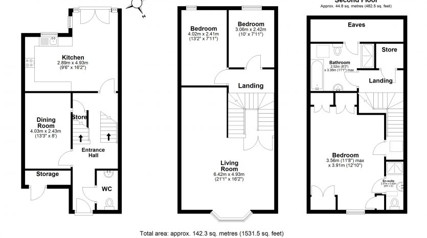 3 Bedroom  To Rent in Turpins Lane, Woodford Green, IG8 