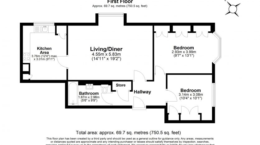 2 Bedroom Flat For Sale in Park Avenue, Ilford, IG1 