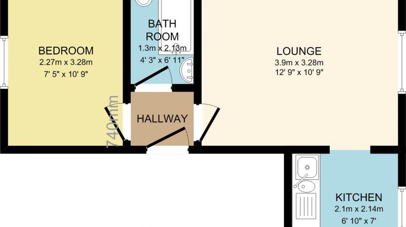 1 Bedroom  To Rent in 178b Balfour Road, Ilford, IG1 